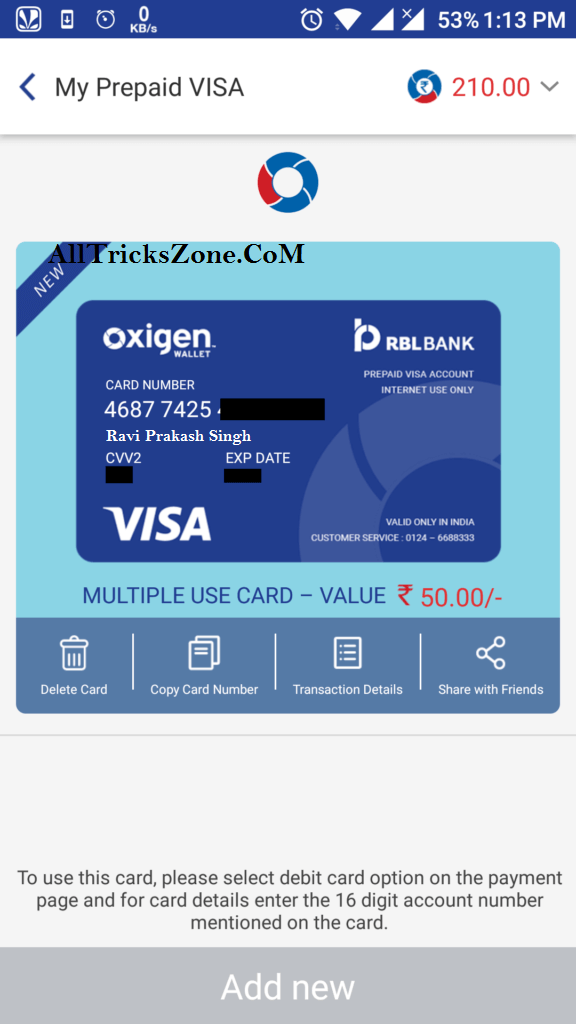 Online Casino Visa Card