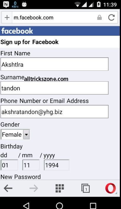 How to open fb account without password and mobile number