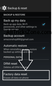 Android Id change factory reset