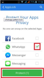 Whatsapp Pattern Lock