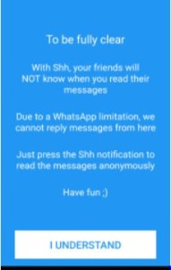 hide SMS on whatsapp without opening