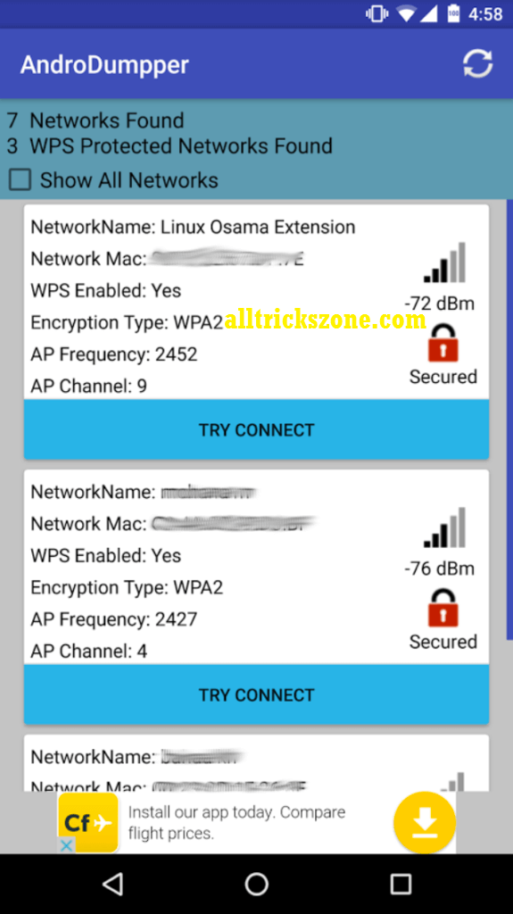 AndroDumpper best wifi hacking app for android