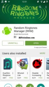 Random Ringtones Manager android