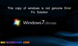 This copy of Windows is not genuine