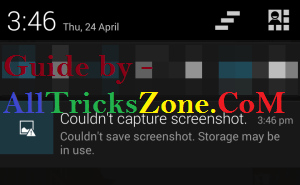 couldn't save screenshot