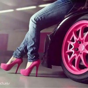 Stylish Girl Pink Match DP