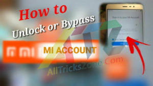 How to unlock or bypass the lock of the MI account